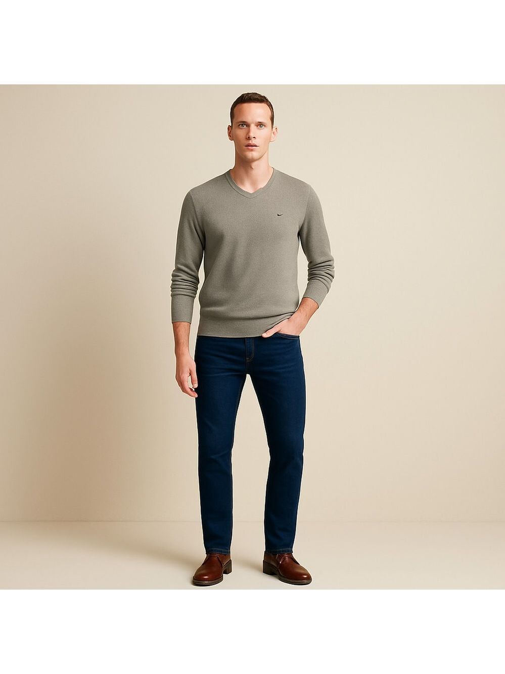 Tommy Hilfiger Mens V Neck Pullover Sweater Small